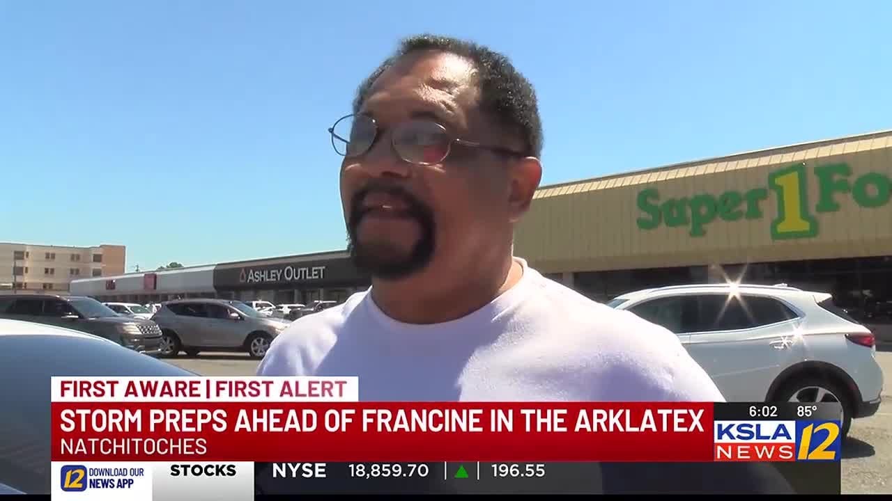 Natchitoches Parish bracing for Tropical Storm Francine - YouTube