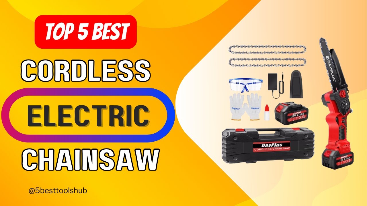 Top 5 Best Cordless Electric Chainsaw 2024 - YouTube