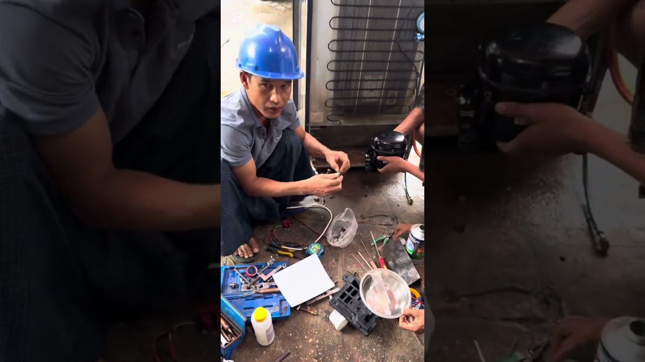 ရေခဲသေတ္တာ ပြုပြင်နည်း သင်ခန်းစာ ( 1 )  သင်တန်း တက်ရောက်လိုပါက 09451009998 ကို ဆက်သွယ် နိုင်ပါတယ်