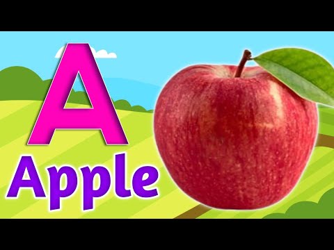 Phonics Song with TWO Words - A For Apple - ABC Alphabet Songs with Sounds for Children