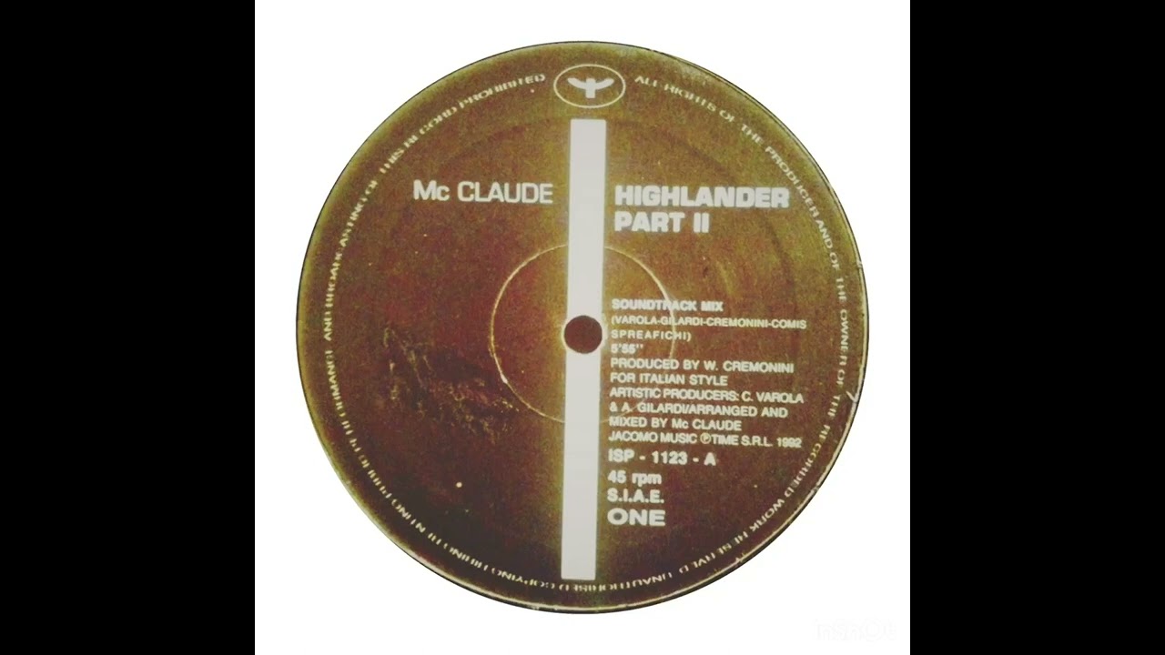 mc claude - highlander part ll (apocalypse mix)
