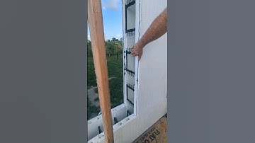 Cutting ICF window holes..#windows #styrofoam  #chainsaw #insulatedconcreteforms #foxblocks  #summer