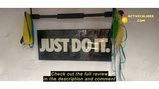 Review TEMPTIPS Fitness Exercise Bar,Elastic Fitness Bar,High Frequency Vibration Training Fat Burin