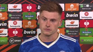 Harvey Barnes pleased to be back with a goal and assist but disappointed by Leicester finish