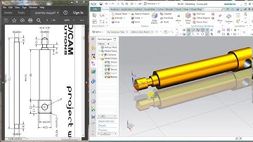 #NX CAD #PIPE VICE ASSEMBLY #Screw Part no 3