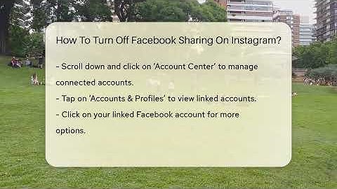 How To Turn Off Facebook Sharing On Instagram? - Everyday-Networking
