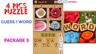 4 Pics Puzzle: Guess 1 Word | Package 3 | Level 1 - 50 | All Answers | Walkthrough screenshot 5