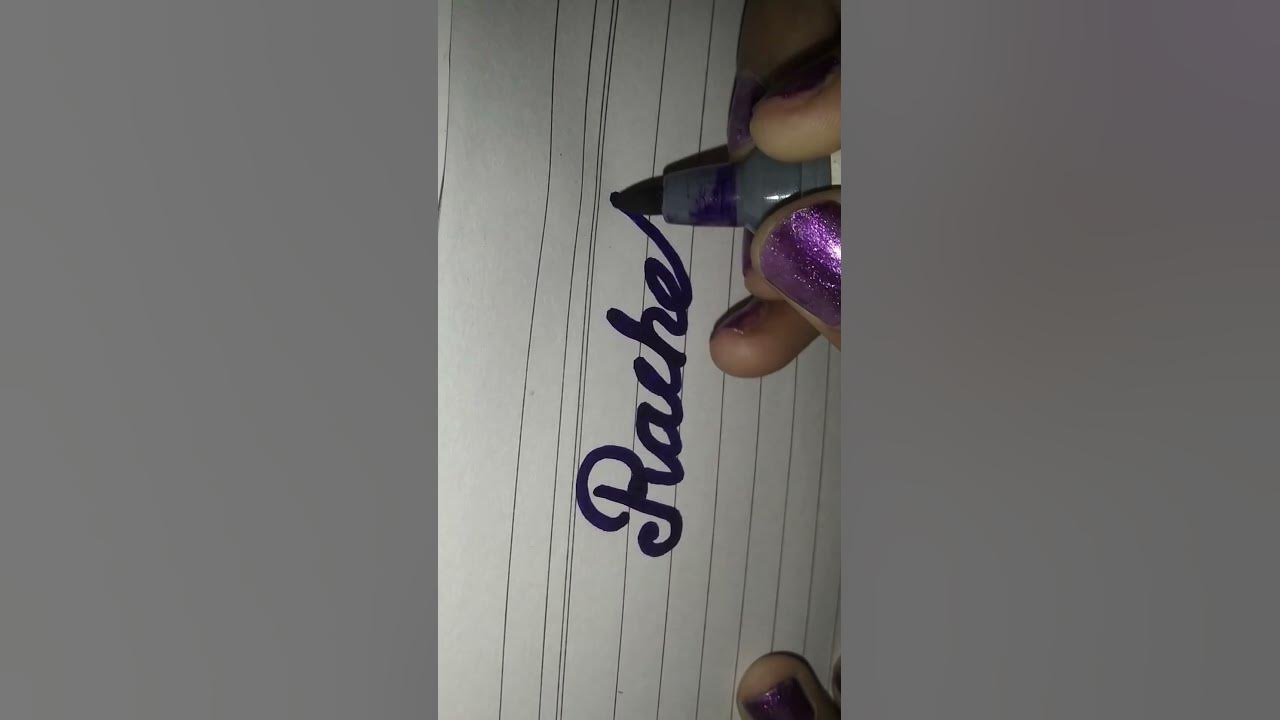 Rachel name in cursive. please comment your name. #reel #cursive #video ...