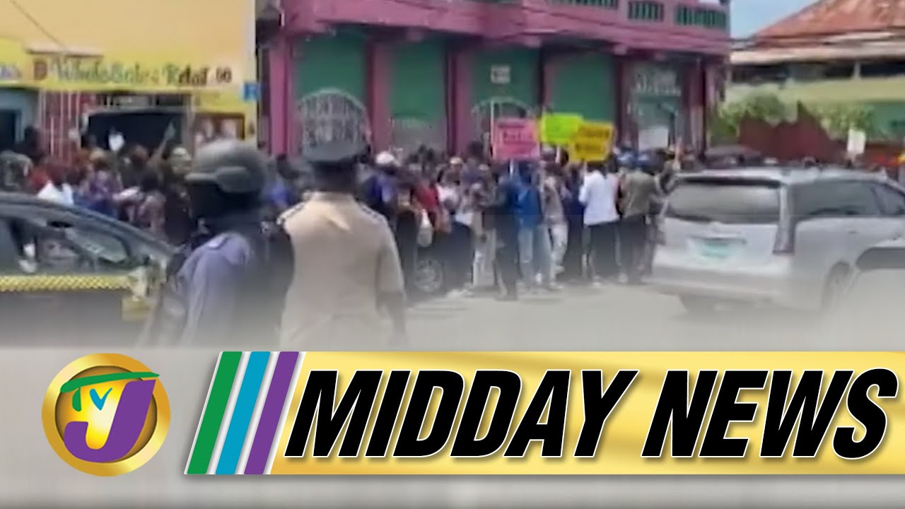 Anti Vaccine Protesters Arrested in Jamaica | $100m Payout Red Flag in AG Report | TVJ Midday News
