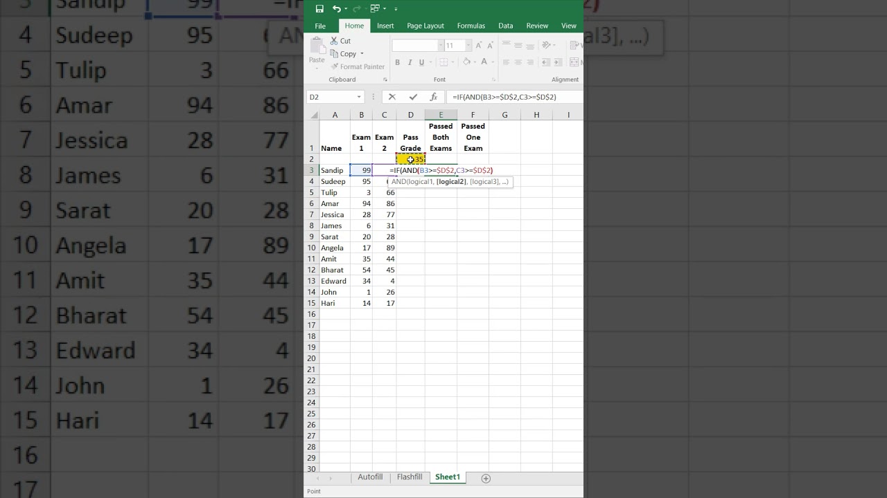 AND & OR functions के साथ जटिल परीक्षण बनाएँ।#ExcelEdHub #exceltipsandtricks #exceltutorialinhindi
