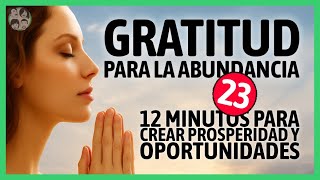 (12 Min) Ejercicio de GRATITUD [Número 23] que TRANSFORMA tu VIDA | Gratitud Para la Abundancia