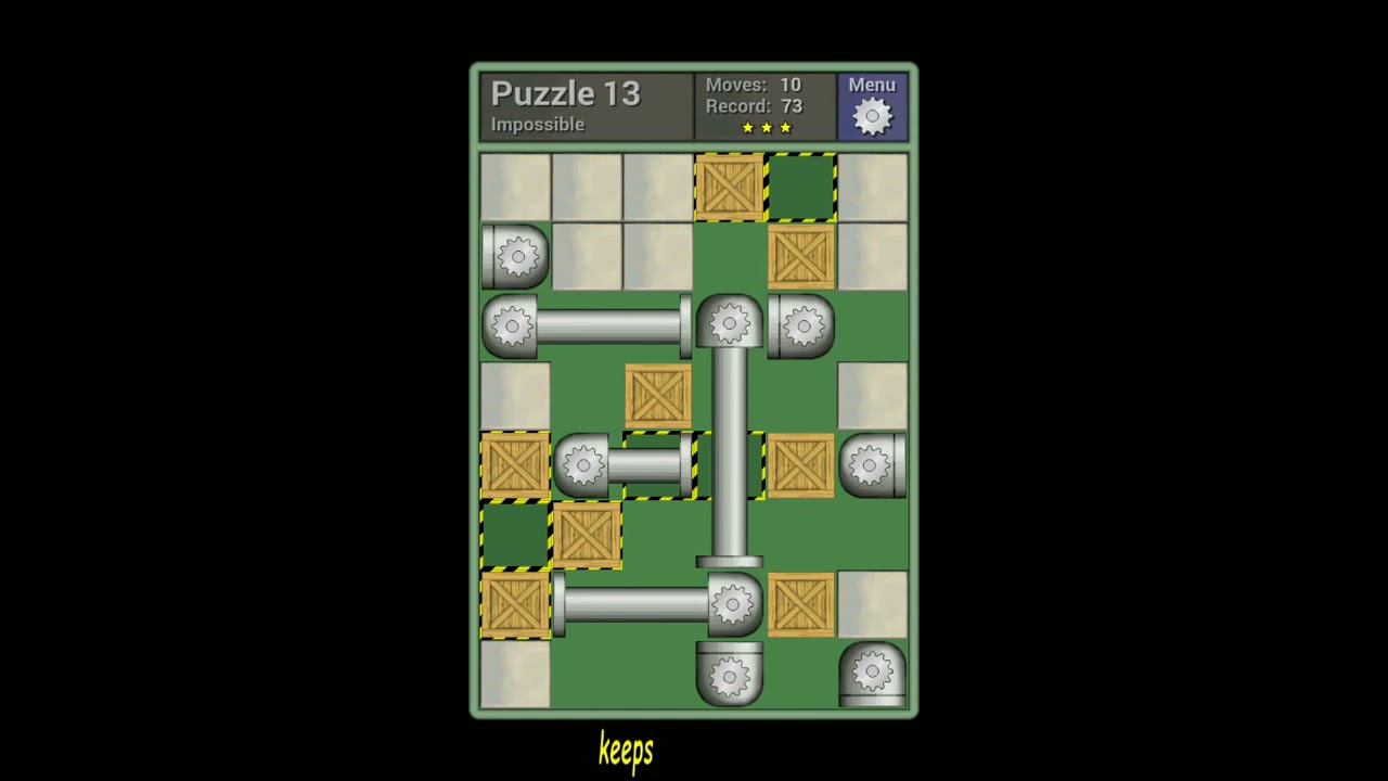 Pushing Machine (Impossible) Level Puzzle 13 - Perfect Solution