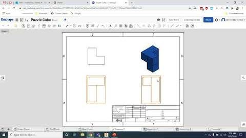 Creating dimensioned multiview drawings with Onshape
