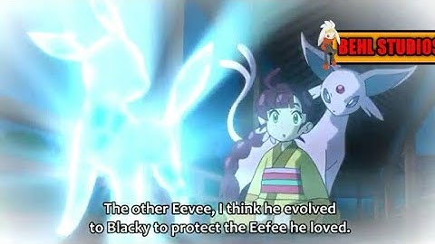 Eevee evolves into Espeon and Umbreon || Pokemon journeys ep 79.