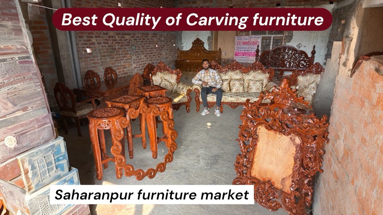 Best Quality of carving furniture by SV Handicraft/ #furniture #bestfurniture #saharanpur  #wood 