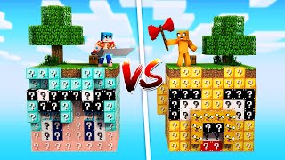 TIMBA Vs MIKECRACK  ¿CUAL ES EL MEJOR SKYBLOCK DE LUCKY BLOCKS DE MINECRAFT?