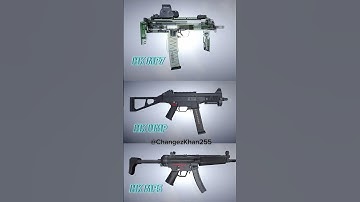 HK MP7 Vs HK UMP Vs HK MP5 Submachine Guns