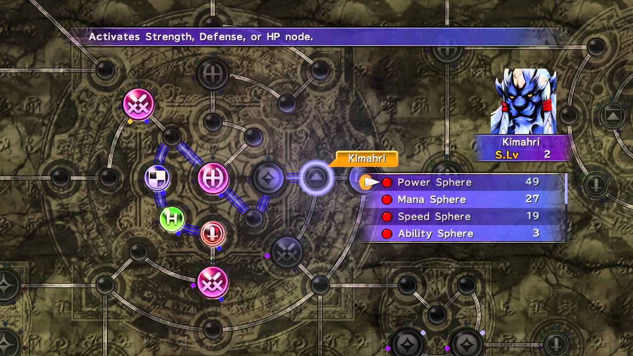 FFX HD Remaster PS4 (Expert sphere grid & Arranged music) .