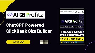 AI CB Profitz Review - ChatGPT Powered ClickBank Site Builder