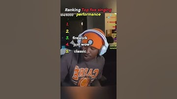 Thumbnail of Ranking Streamers song's perfommace on live #shortvideos #coversong