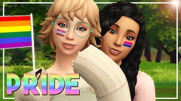 PRIDE GIRLFRIENDS! | Sims 4 Create A Sim + CC LINKS!
