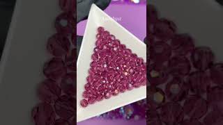 Preciosa purple round beads 💜☂️