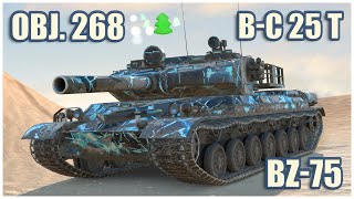 BZ-75, Объект 268 & B-C 25 t • WoT Blitz Gameplay