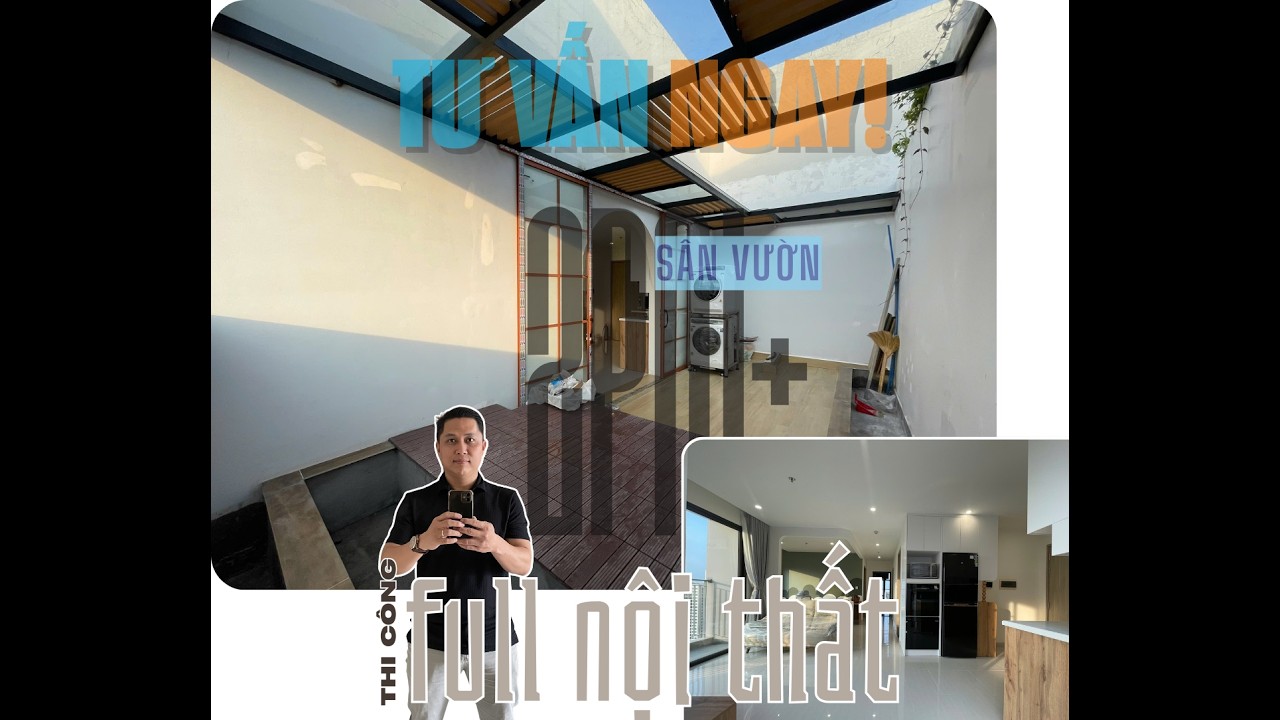 Thi công Layout đặc biệt 2PN cộng, sân vườn Vinhomes Grand Park