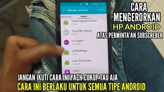 Cara Mengerorkan hp Android Dengan Mudah Tanpa Di Banting Tanpa Kena air