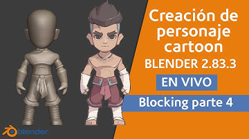 BLENDER 2 83 3 blocking personaje cartoon parte 4 y resolviendo dudas del reto 3D