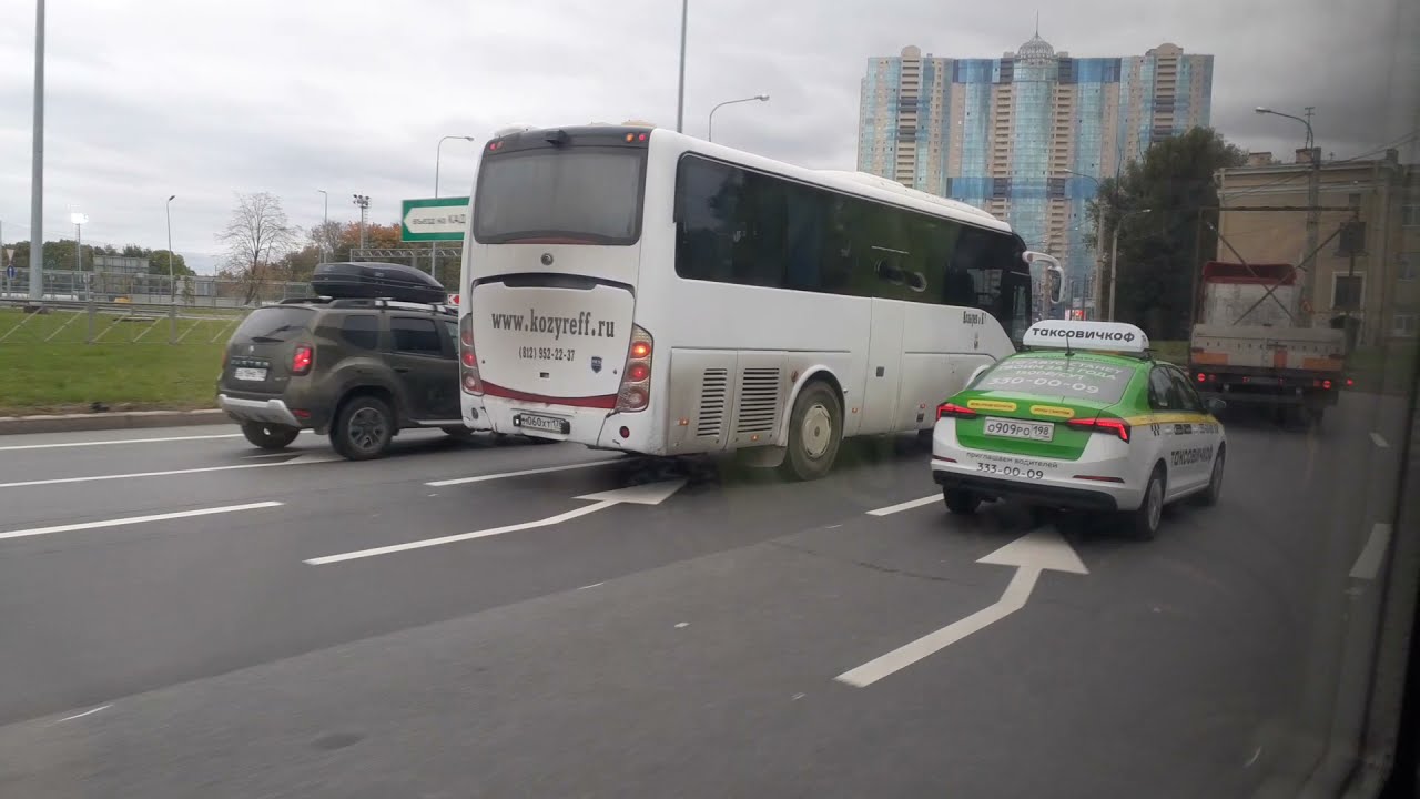 Санкт-Петербург. Ст. метро Пролетарская - Колпино (ул. Труда) часть 1