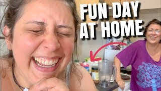 MEAL PREP WITH MY MOM! FUN DAY AT HOME! | VLOG