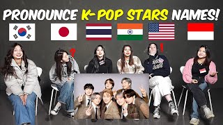 Pronunciation Differences of K-POP STAR'S NAMES! / Korea, Japan, Thailand, India, Indonesia, U.S.A.