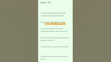 BEGC 132 Important Questions | #becgiebi  #132 Previous | Selections From #clrmkgaur #indian