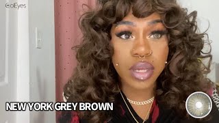 How to Change Brown Eyes Naturally? - Coleyes Brown Colored Lens Review [New York Grey Brown] screenshot 5