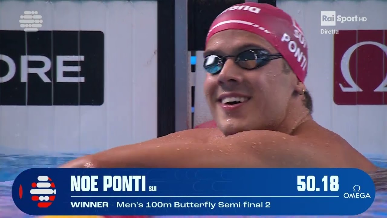 THOMAS CECCON  WSC Singapore  2025 100 butterfly  semifinal 50.42 REC ITA