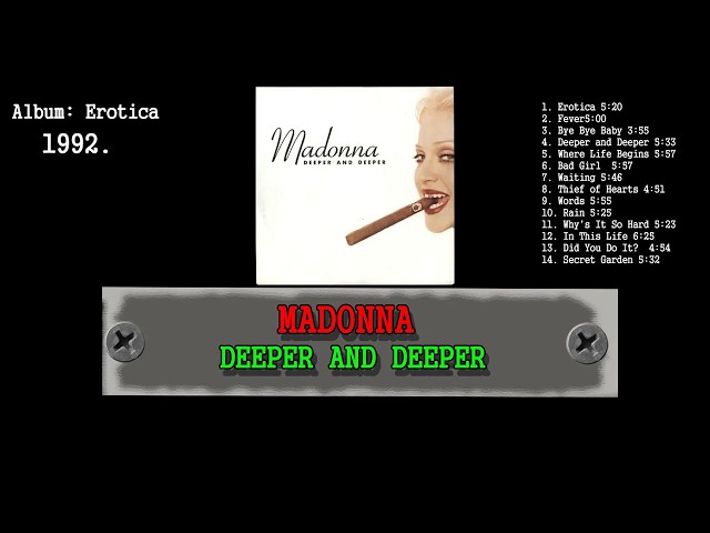 MADONNA - DEEPER AND DEEPER /lyrics video/ - YouTube