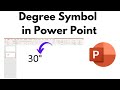 Add ° Degree Symbol in Seconds | Insert Degree Symbol in PPT | Keyboard Shortcut &amp; Symbol Menu
