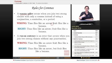 "Commas" | Advanced English Grammar with Educator.com