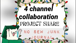 Christmas collab project share- No Sew mini junk journal #junkjournal #collaboration #christmas