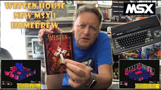 Westen House Ex - New Homebrew Game for MSX Computers @electricadventures