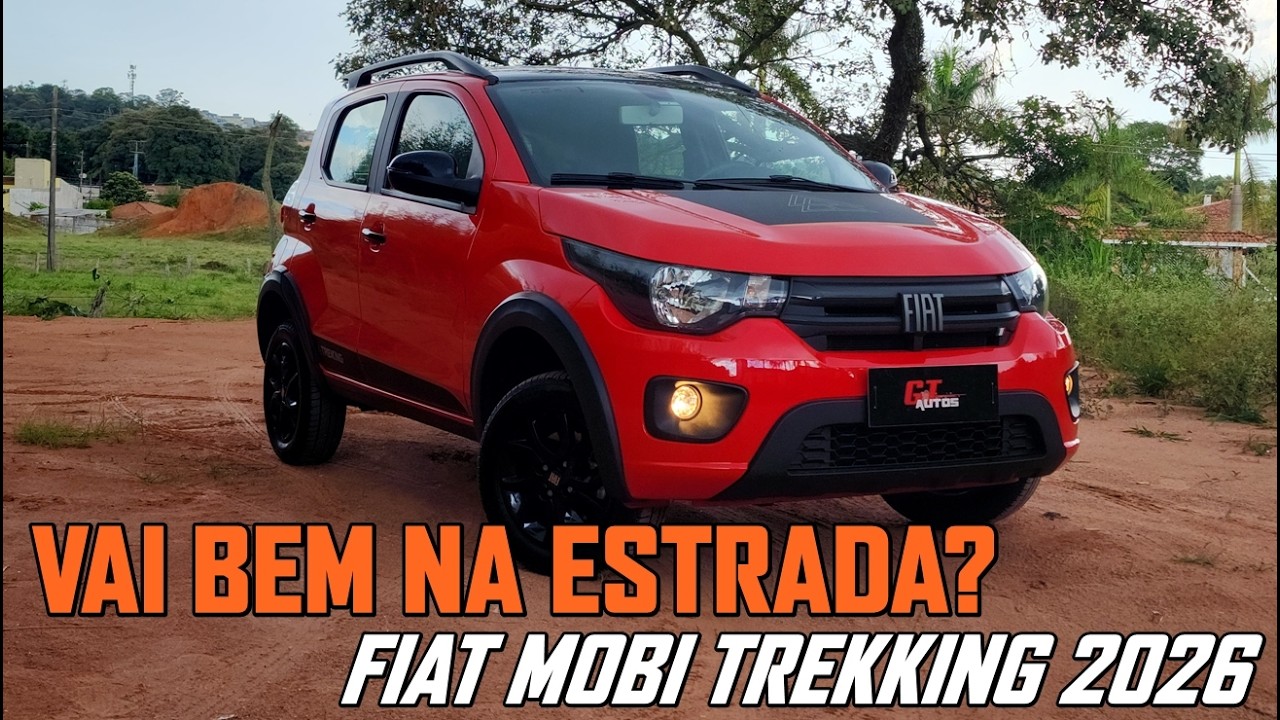 Viajando com o Fiat Mobi Trekking 2026: o hatch mais econômico na estrada?