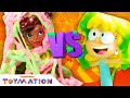 Loud House vs. Ninja Turtle Toys Get MESSY! | Nickelodeon Versus #3 | Toymation Games