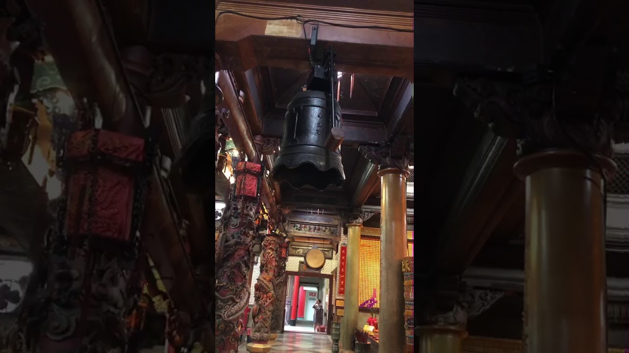 頭份永貞宮敲鐘擂鼓 鐘