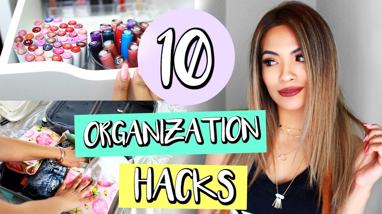 10 Organization Hacks That Will Save Your Life! | Belinda Selene
