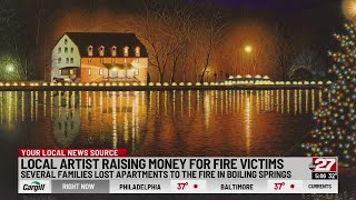 Artist helps families who lost homes in Boiling Springs apartment fire
