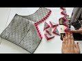 Modern Blouse Design Back Neck | Blouse Designs Back | Cutting And Stitching Back Neck Blouse Design
