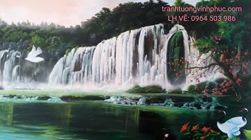 VẼ TRANH SƠN THỦY 3D ĐẸP NHẤT PHỔ YÊN THÁI NGUYÊN 0964 503 986