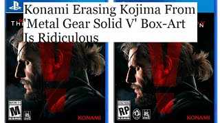 #AHideoKojimaGame Konami editing box art removing Kojima
