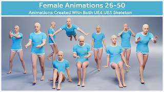 Female Animations 26 To 50 (UE4,UE5)